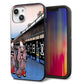 iPhone14 強化ガラス＆TPUスマホケース ガラプリ【MA966 花魁 B】