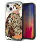 iPhone14 強化ガラス＆TPUスマホケース ガラプリ【MA967 花魁 C】