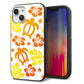 iPhone14 強化ガラス＆TPUスマホケース ガラプリ【SC877 ハワイアンアロハホヌ（イエロー）】