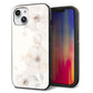 iPhone14 強化ガラス＆TPUスマホケース ガラプリ【SC952 ドゥ・フルール（セピア）】