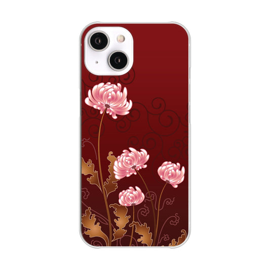 iPhone14 高画質仕上げ 背面印刷 ハードケース 【375 優美な菊】