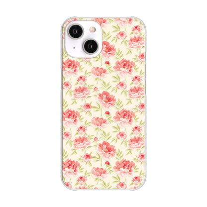 iPhone14 高画質仕上げ 背面印刷 ハードケース 北欧の小花