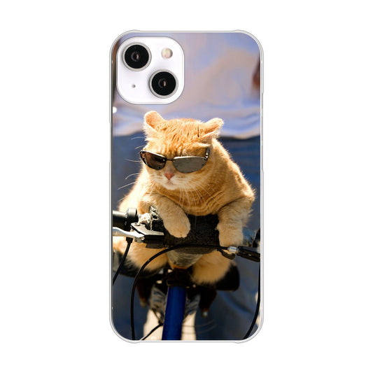 iPhone14 高画質仕上げ 背面印刷 ハードケース 【595 にゃんとサイクル】