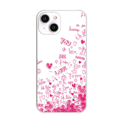 iPhone14 高画質仕上げ 背面印刷 ハードケース プリティハート