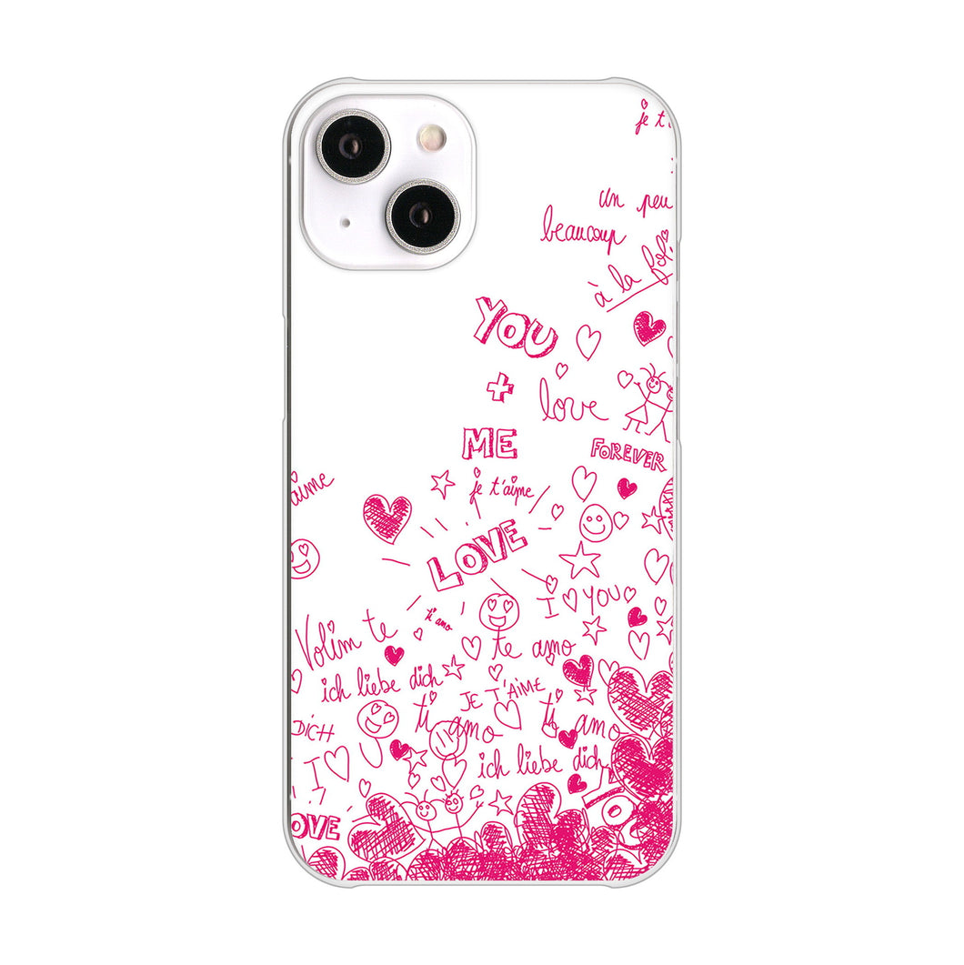 iPhone14 高画質仕上げ 背面印刷 ハードケース プリティハート