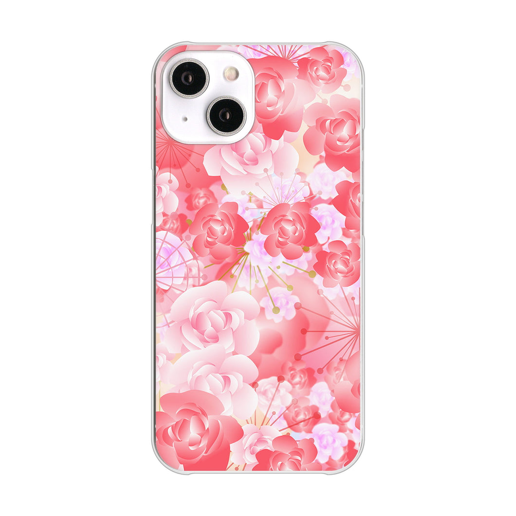 iPhone14 高画質仕上げ 背面印刷 ハードケース 【VA817 はんなり色の華】