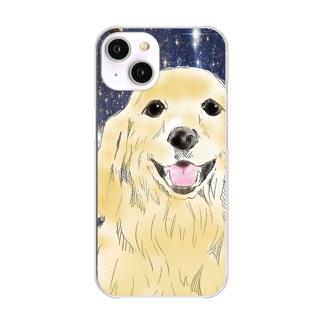 iPhone14 高画質仕上げ 背面印刷 ハードケース ゴールデンレトリバー