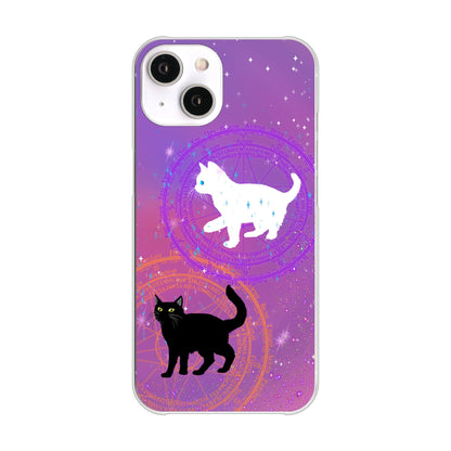 iPhone14 高画質仕上げ 背面印刷 ハードケース 魔法陣猫