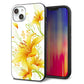 iPhone14 Plus 強化ガラス＆TPUスマホケース ガラプリ【SC852 ユリ（イエロー）】