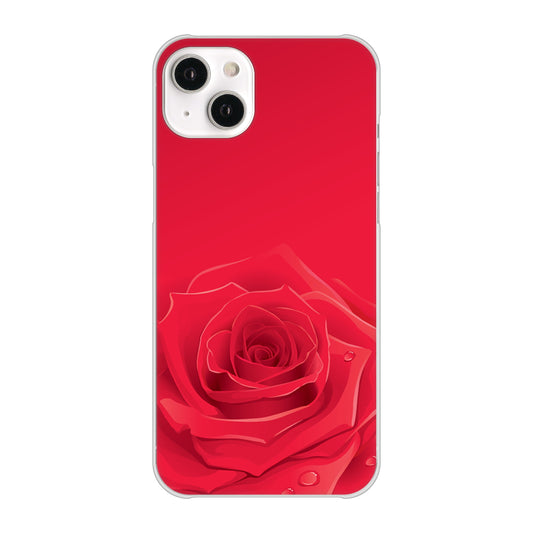 iPhone14 Plus 高画質仕上げ 背面印刷 ハードケース【395 赤いバラ】
