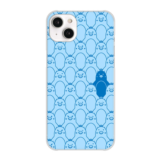 iPhone14 Plus 高画質仕上げ 背面印刷 ハードケース【MA917 パターン ペンギン】
