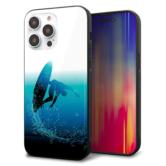 iPhone14 Pro Max 強化ガラス＆TPUスマホケース ガラプリ【416 カットバック】