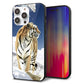 iPhone14 Pro Max 強化ガラス＆TPUスマホケース ガラプリ【793 雪山の虎】