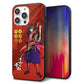 iPhone14 Pro Max 強化ガラス＆TPUスマホケース ガラプリ【AB807 真田幸村 イラストと家紋】
