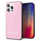 iPhone14 Pro Max 強化ガラス＆TPUスマホケース ガラプリ【KM903 パステルカラー(パステルローズピンク)】