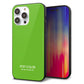 iPhone14 Pro Max 強化ガラス＆TPUスマホケース ガラプリ【KM914 ポップカラー(ライム)】