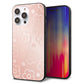 iPhone14 Pro Max 強化ガラス＆TPUスマホケース ガラプリ【SC843 エンボス風デイジーシンプル（ローズピンク）】