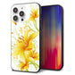 iPhone14 Pro Max 強化ガラス＆TPUスマホケース ガラプリ【SC852 ユリ（イエロー）】