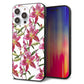 iPhone14 Pro Max 強化ガラス＆TPUスマホケース ガラプリ【SC892 ボタニカル スカーレットリリー】
