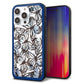 iPhone14 Pro Max 強化ガラス＆TPUスマホケース ガラプリ【SC906 ガーデンバタフライ ブルー】