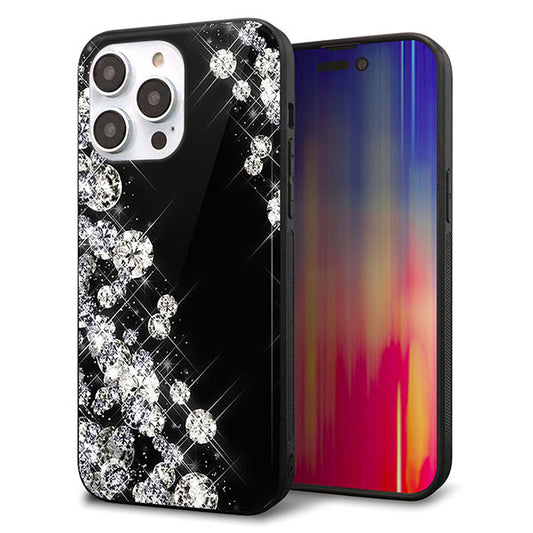 iPhone14 Pro Max 強化ガラス＆TPUスマホケース ガラプリ【VA871 ダイヤモンドフレーム】