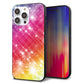 iPhone14 Pro Max 強化ガラス＆TPUスマホケース ガラプリ【VA872 レインボーフレーム】