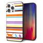 iPhone14 Pro Max 強化ガラス＆TPUスマホケース ガラプリ【YA887 ストライプネコ01】
