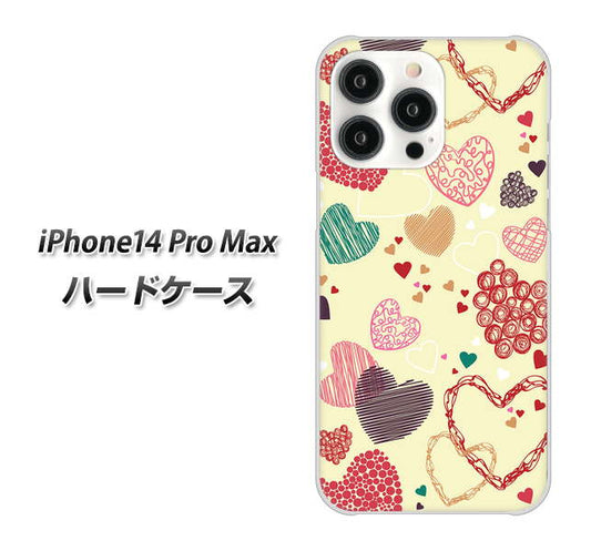 iPhone14 Pro Max 高画質仕上げ 背面印刷 ハードケース【480 素朴なハート】