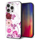 iPhone14 Pro 強化ガラス＆TPUスマホケース ガラプリ【116 ６月のバラ】
