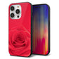 iPhone14 Pro 強化ガラス＆TPUスマホケース ガラプリ【395 赤いバラ】