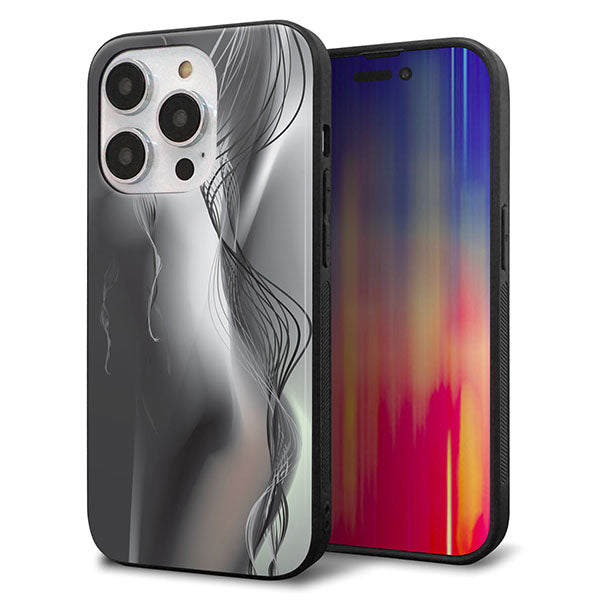 iPhone14 Pro 強化ガラス＆TPUスマホケース ガラプリ【566 ボディウォール】