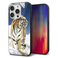 iPhone14 Pro 強化ガラス＆TPUスマホケース ガラプリ【793 雪山の虎】