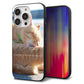 iPhone14 Pro 強化ガラス＆TPUスマホケース ガラプリ【KM876 猫】