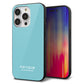 iPhone14 Pro 強化ガラス＆TPUスマホケース ガラプリ【KM905 ポップカラー(エメラルドブルー)】