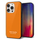 iPhone14 Pro 強化ガラス＆TPUスマホケース ガラプリ【KM906 ポップカラー(オレンジ)】