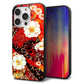 iPhone14 Pro 強化ガラス＆TPUスマホケース ガラプリ【MA960 和柄 花 B】