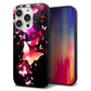 iPhone14 Pro 強化ガラス＆TPUスマホケース ガラプリ【MA991 蝶C】
