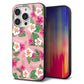 iPhone14 Pro 強化ガラス＆TPUスマホケース ガラプリ【SC882 ハワイアンアロハレトロ（ピンク）】