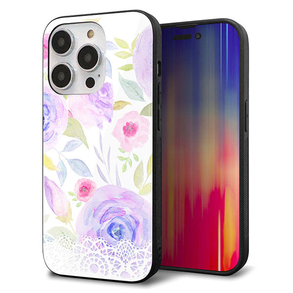 iPhone14 Pro 強化ガラス＆TPUスマホケース ガラプリ【SC946 ドゥ・パフューム４】