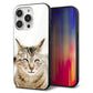 iPhone14 Pro 強化ガラス＆TPUスマホケース ガラプリ【VA801 笑福ねこ】
