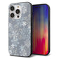 iPhone14 Pro 強化ガラス＆TPUスマホケース ガラプリ【XA801 雪の結晶】