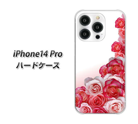 iPhone14 Pro 高画質仕上げ 背面印刷 ハードケース【299 薔薇の壁】