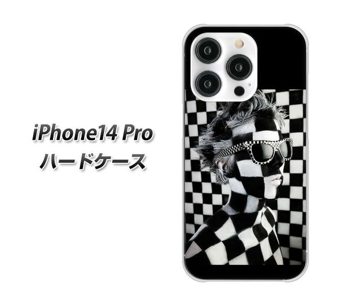 iPhone14 Pro 高画質仕上げ 背面印刷 ハードケース【357 bk&wh】