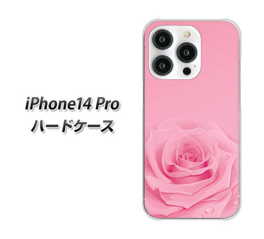 iPhone14 Pro 高画質仕上げ 背面印刷 ハードケース【401 ピンクのバラ】