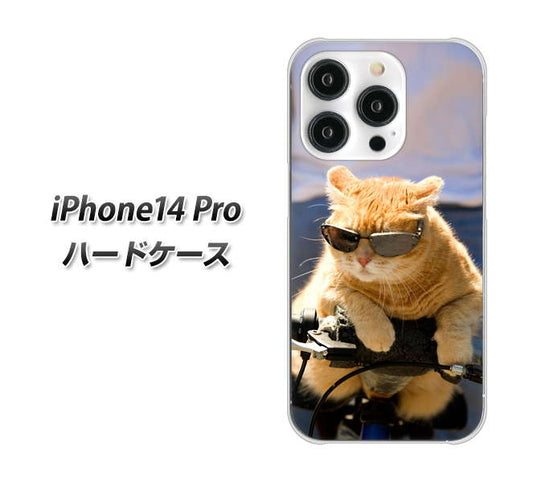 iPhone14 Pro 高画質仕上げ 背面印刷 ハードケース【595 にゃんとサイクル】