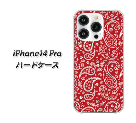 iPhone14 Pro 高画質仕上げ 背面印刷 ハードケース【765 ペイズリーエンジ】