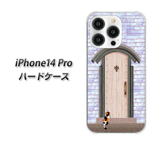 iPhone14 Pro 高画質仕上げ 背面印刷 ハードケース【YA952 石ドア02 素材クリア】