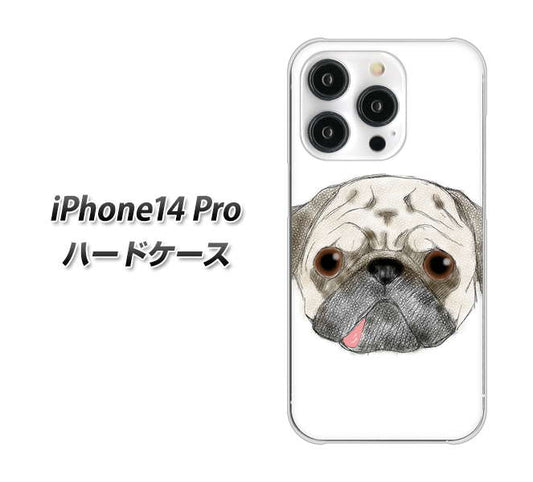 iPhone14 Pro 高画質仕上げ 背面印刷 ハードケース【YD855 パグ01】