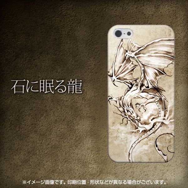 iPhone5/iPhone5s 高画質仕上げ 背面印刷 ハードケース【646 石に眠る龍】