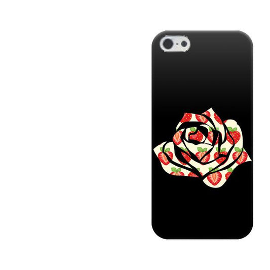 iPhone5/iPhone5s 高画質仕上げ 背面印刷 ハードケース【1183 イチゴのバラ】